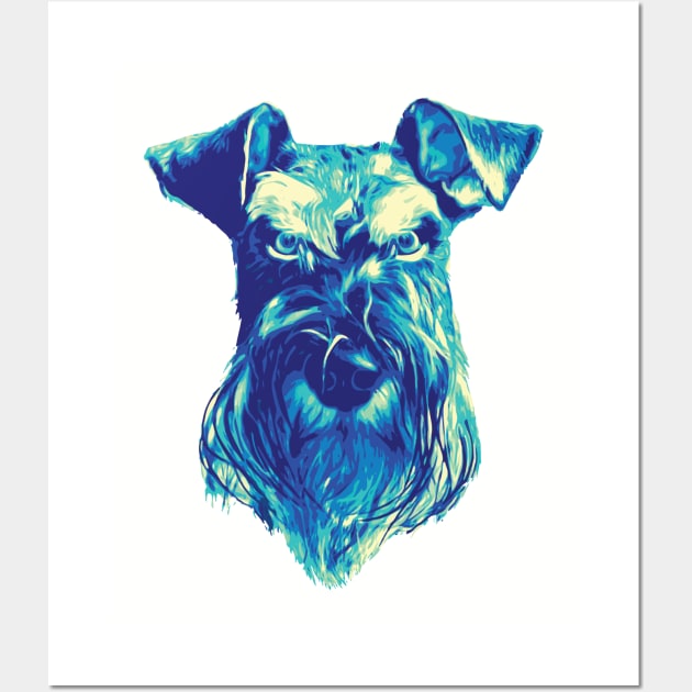 "Don't Mess With Me" Schnauzertude Wall Art by deelirius8